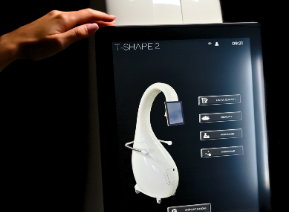 T‑Shape 2 body sculpting screen image on the actual machine